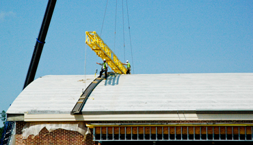 Curved Panels Were Lifted Safely, Easily and Quickly Using IMETCO's Spreader Bar Curved Panels Were Lifted Safely, Easily and Quickly Using IMETCO's Spreader Bar