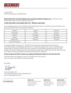 Redlist Declaration IMETCO